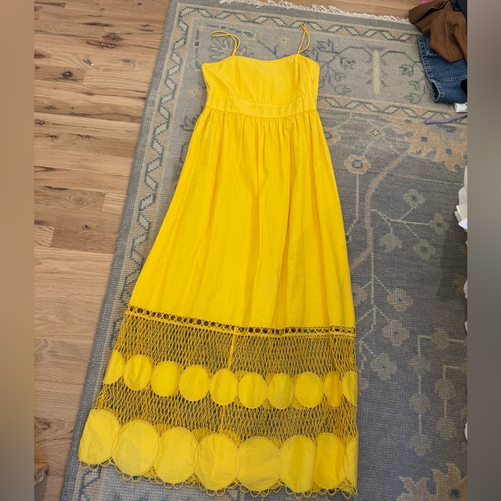 Mango Vibrant Yellow Dress